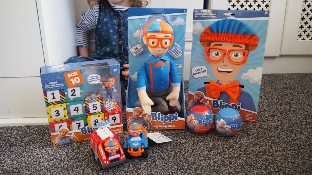 The new toy range from Blippi and Jazwares. (AD/GIFTED)